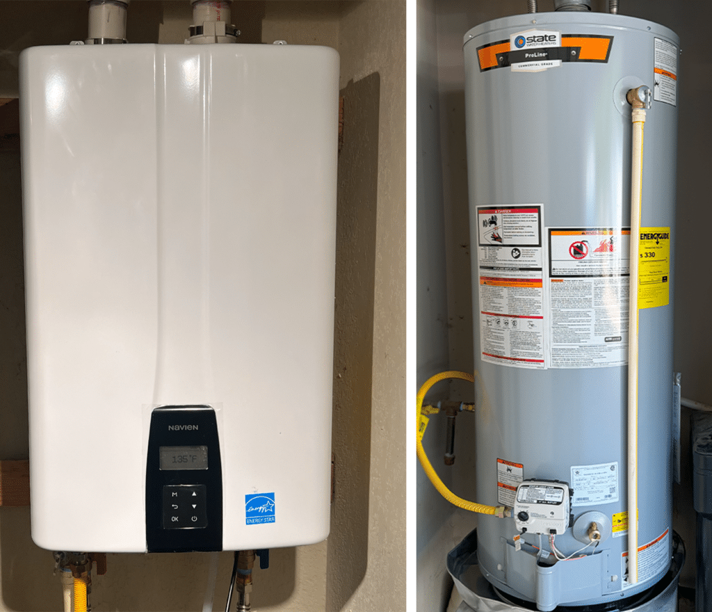 tankless vs tank water heater